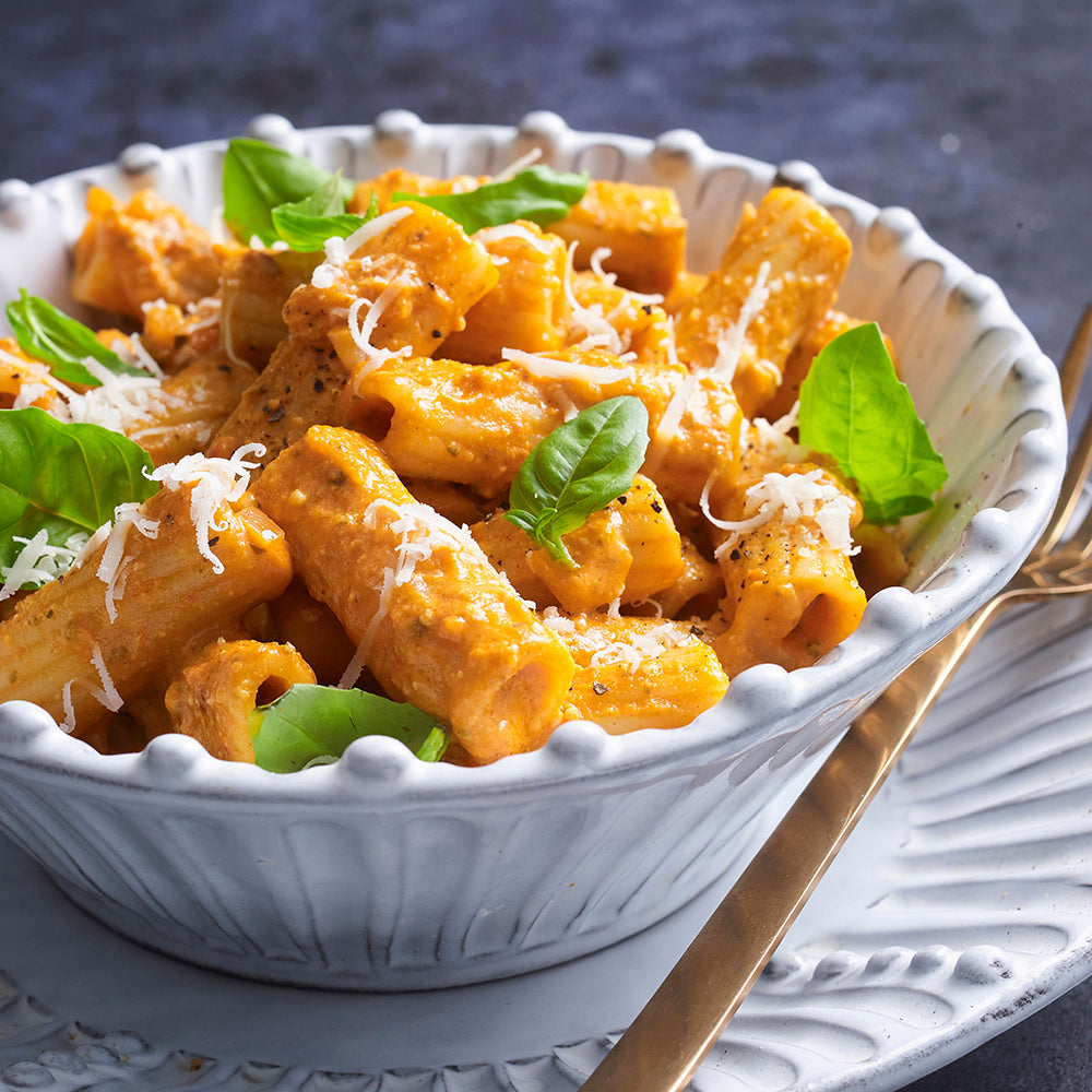 Pasta Alla Vodka with Tomato & Ricotta Pesto