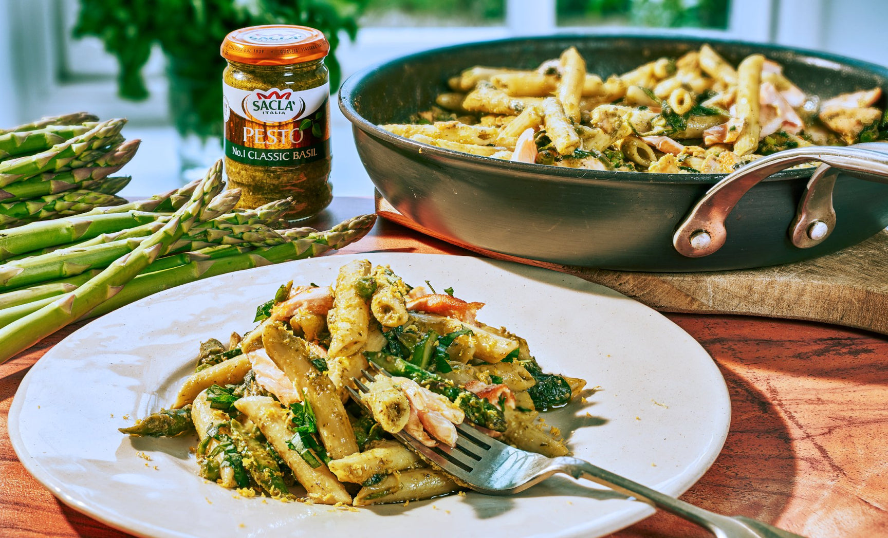 Gennaro Contaldo's Salmon Pesto Pasta