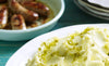 Sausages & Basil Pesto Mash