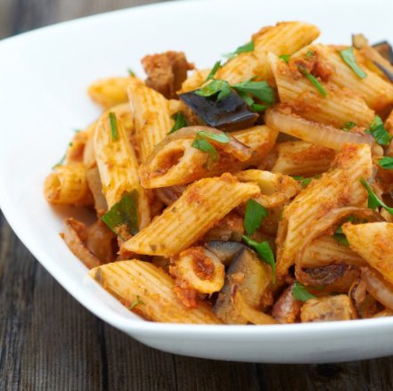 Sicilian Aubergine & Sun-Dried Tomato Pesto Penne