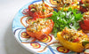 Stuffed Peppers with Roasted Pepper Pesto & Feta