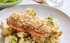 Tomato Pesto Crusted Salmon with Fennel Salad