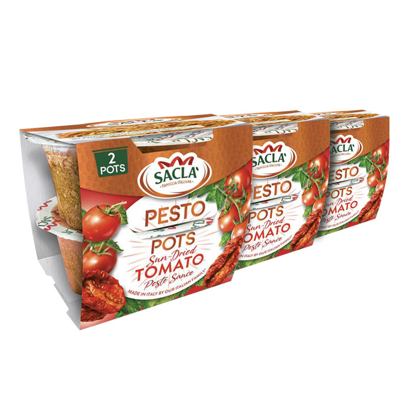 Sacla' Sun-dried Tomato Pesto Pots 2 x 45g