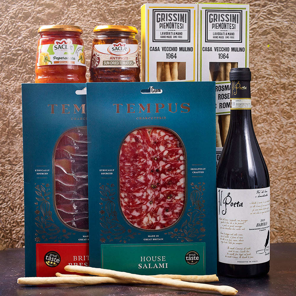 Antipasti with Wine Gift Box