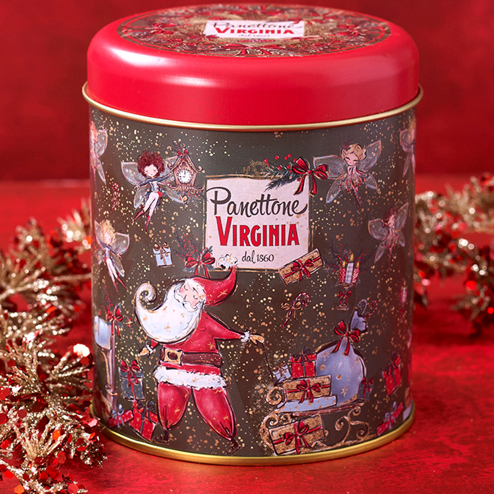 Mini Traditional Panettone Tin 100g by Virginia