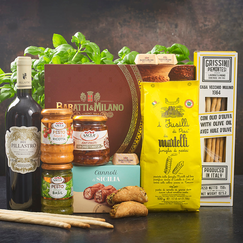 Dinner's Sorted Gift Box with Pillastro Primitivo