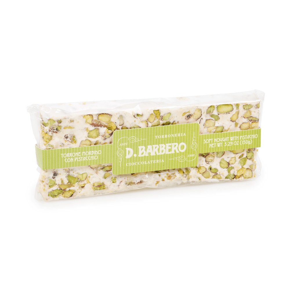 Soft Pistachio & Candied Orange Nougat Torrone (150g) | Sacla'