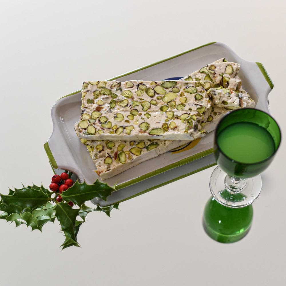 Soft Pistachio & Candied Orange Nougat Torrone (150g) | Sacla'